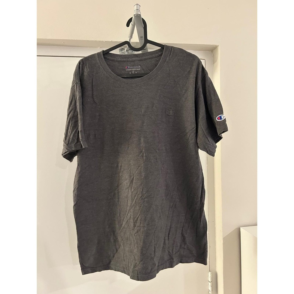 Champion Mens Authentic Athleticwear‎ T-Shirt Charcoal Grey Embroidered Logo M - Picture 4 of 8